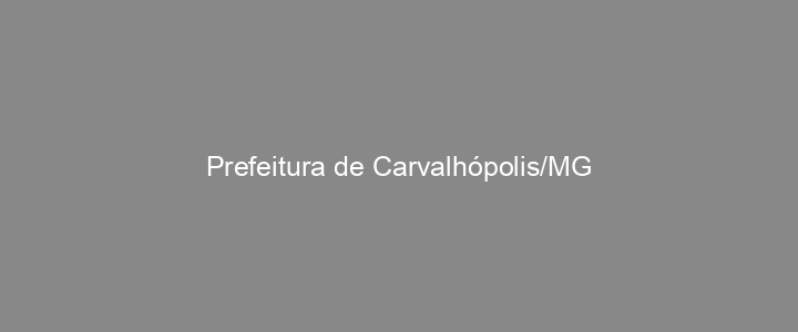Provas Anteriores Prefeitura de Carvalhópolis/MG